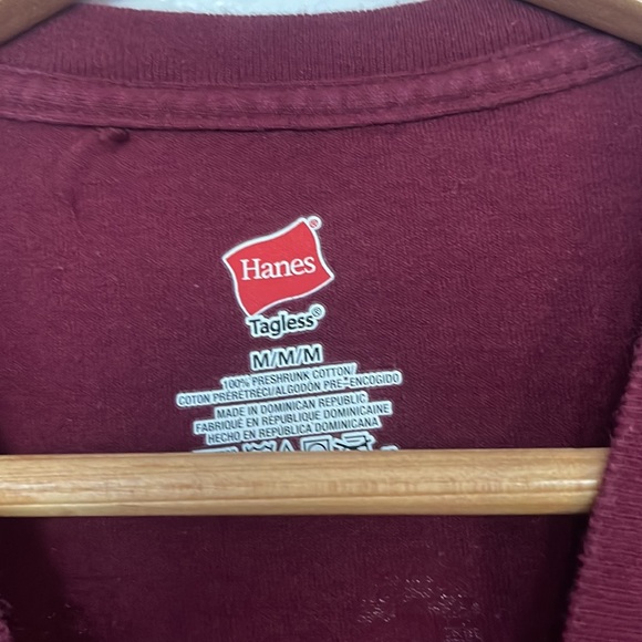 Women’s maroon Aggie volleyball A&M Hanes Medium Tee - Picture 3 of 4